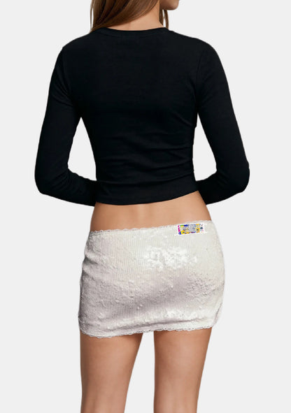 Sequin Mini Skirt
