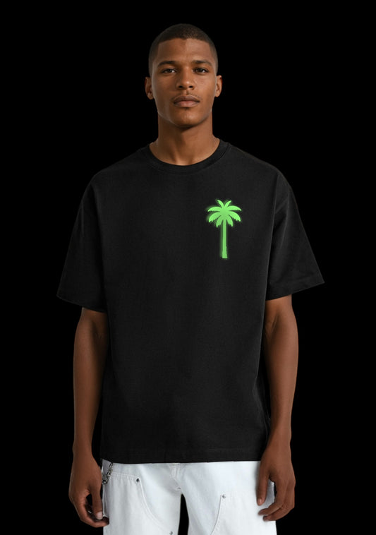 Palm Black Tee