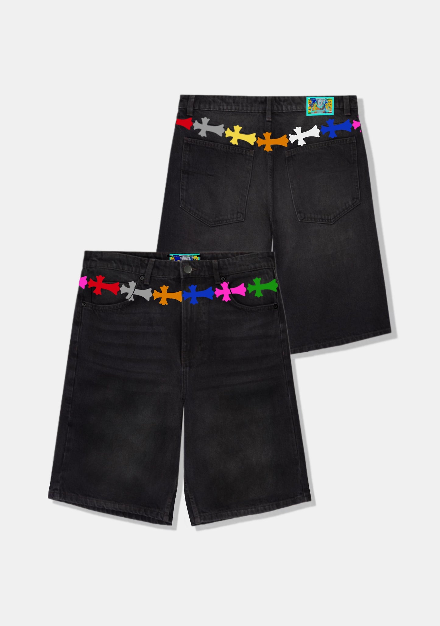 Multicolor Cross Belt