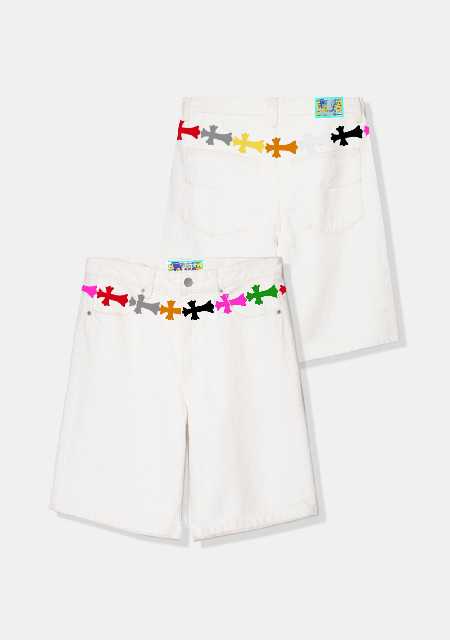 Multicolor Cross Belt