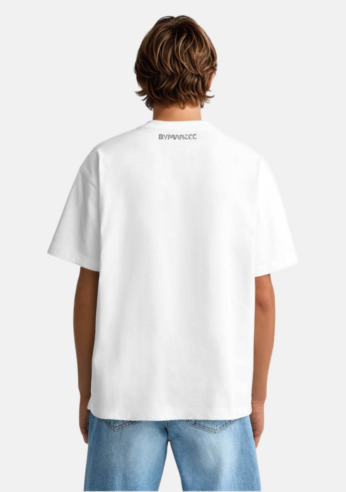 Palm White Tee