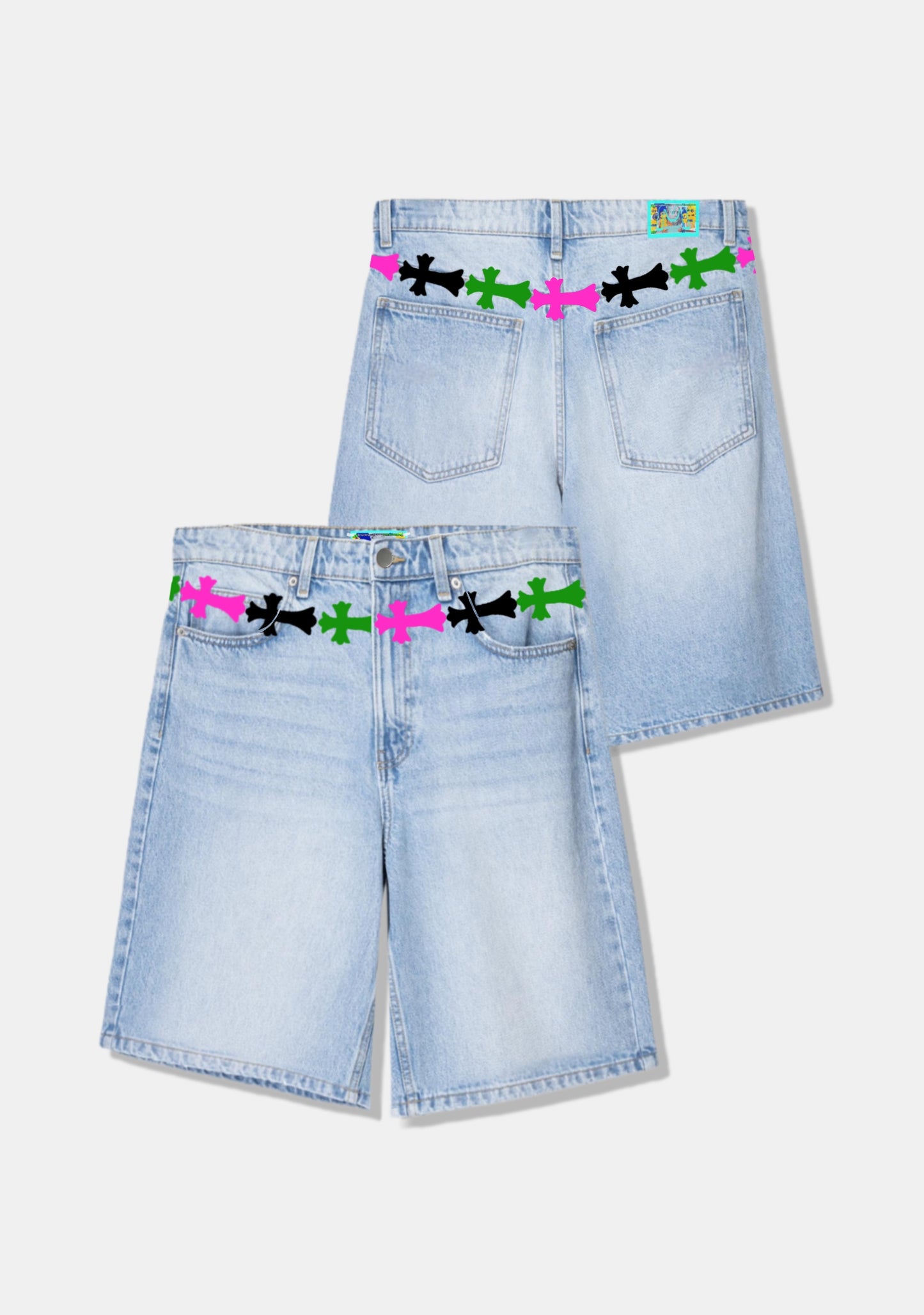 Tricolor Cross Belt