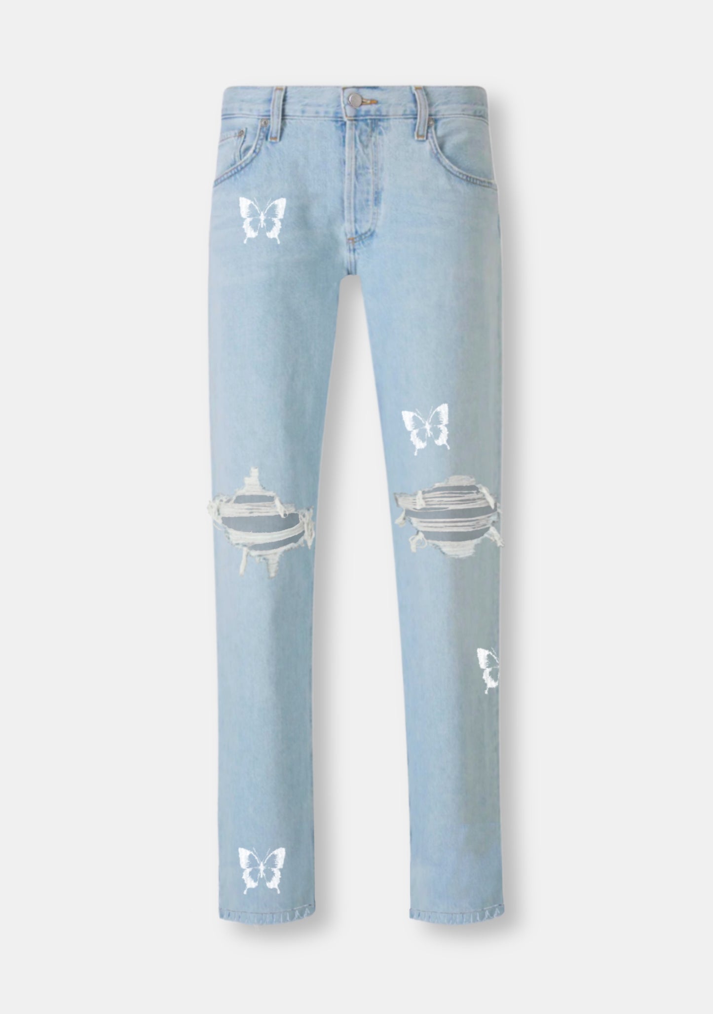 Butterfly Embroidery Jean