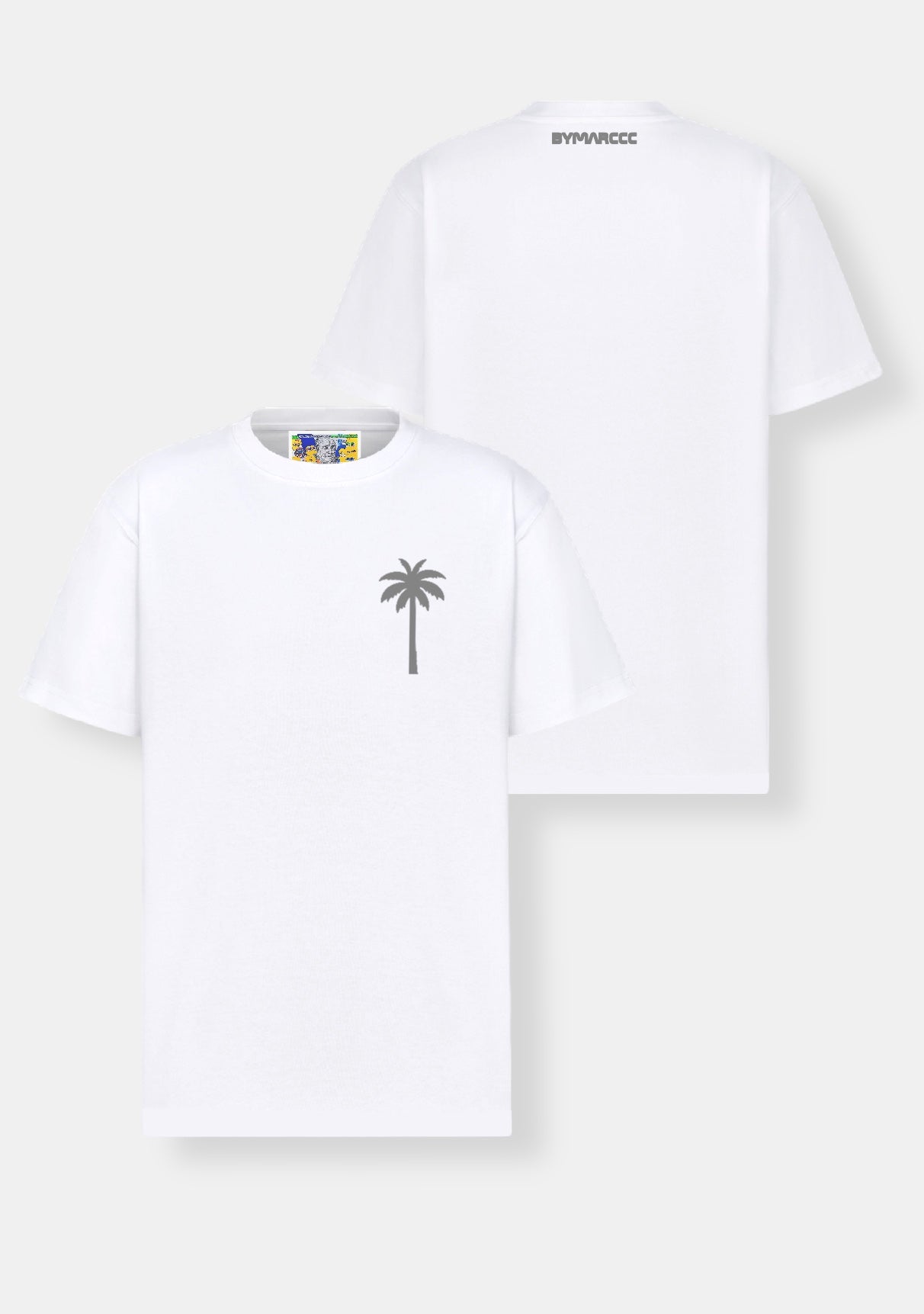 Palm White Tee