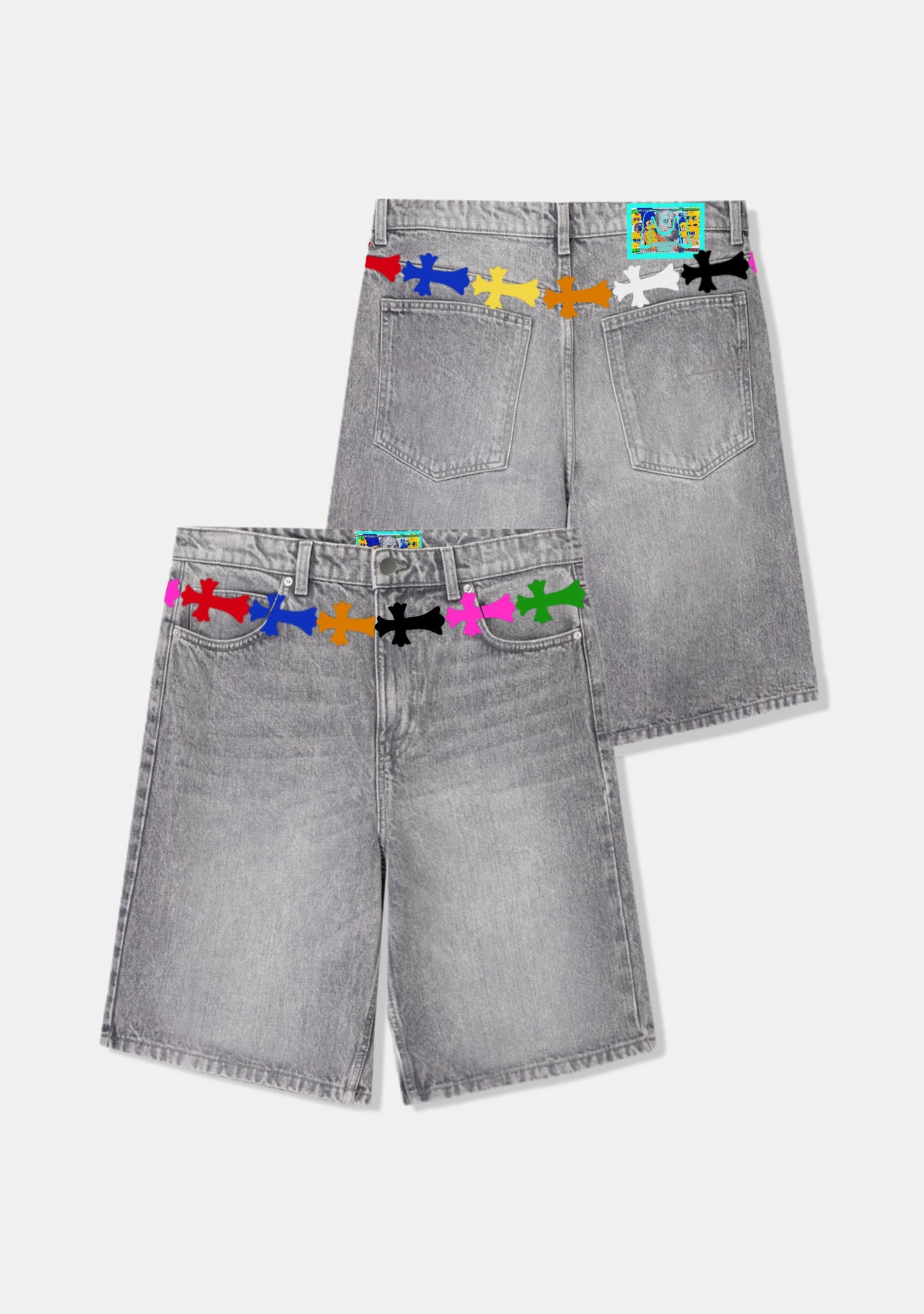 Multicolor Cross Belt