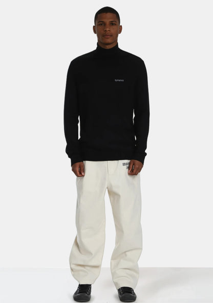 Embroidered Logo Turtleneck
