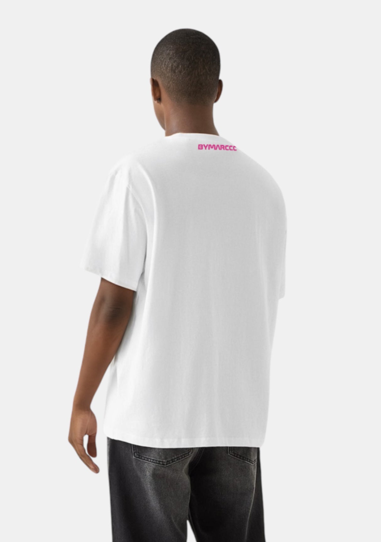 Palm White Tee