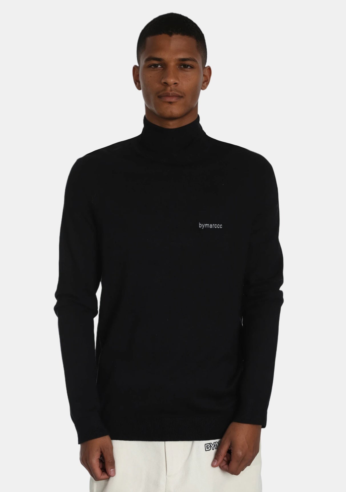 Embroidered Logo Turtleneck