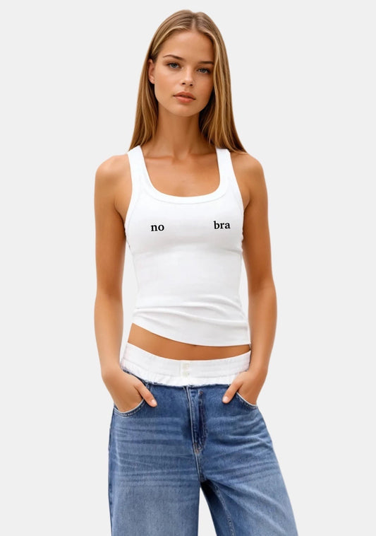 no bra