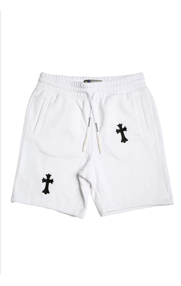 Embroidered Cross Shorts - bymarccc