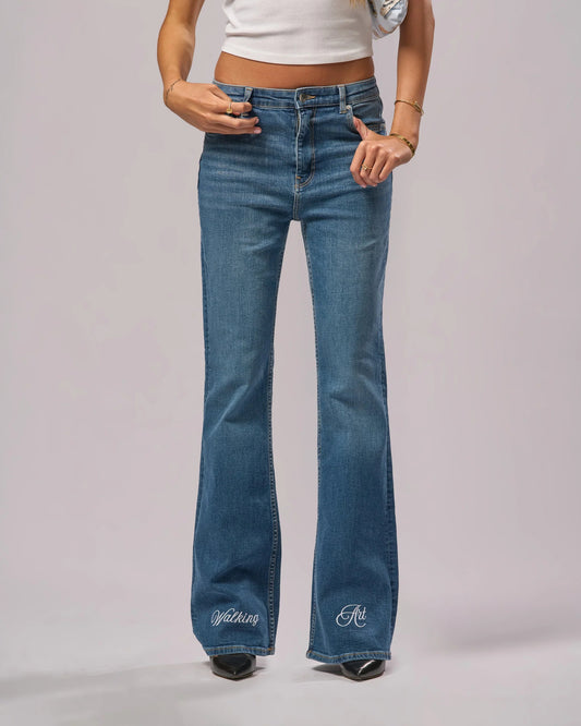 Walking Art Blue Jeans