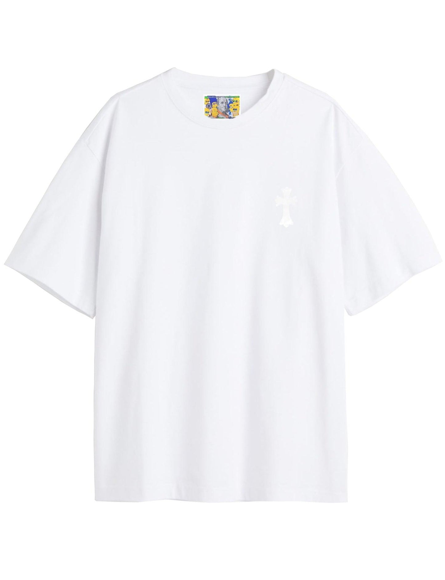 White Embroidered Cross - bymarccc