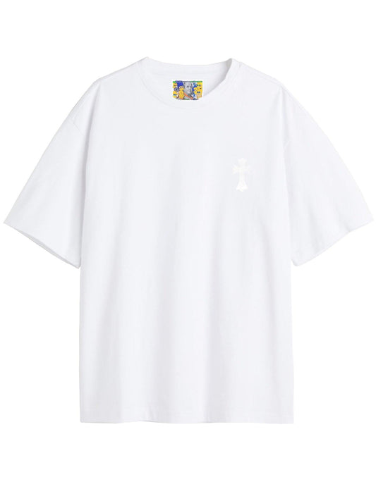 White Embroidered Cross - bymarccc